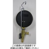 エスコ 真空計(ボールバルブ付) EA103EB 1個（直送品）