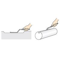 エスコ 215mm やすり(クランク形/5本組) EA521PE-5 1セット（直送品）