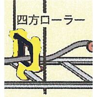 エスコ (内寸)70x70mm 四方ケーブルローラー EA631GR-1 1個（直送品）