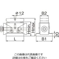 エスコ 170ー190mm/250kN ウェッジブロック EA637EM-3 1個（直送品）