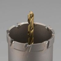 エスコ 27mm 超硬付深穴ホールソー EA822E-27S 1個（直送品）