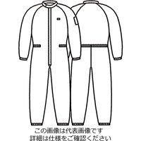 エスコ [3L] クリーンルーム用継ぎ作業服(白/センターファスナー) EA996DD-4 1着（直送品）