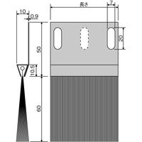 エスコ 60x1000mm シールブラシ(ステンレスフレーム/PP) EA979MB-100 1本（直送品）