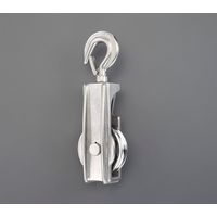 エスコ 82.5mm フック付滑車(ステンレス製) EA987SR-3 1個（直送品）