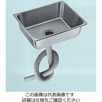 エスコ 325x265x150mm 角型シンク(ステンレス製) EA468EB-2 1個（直送品）