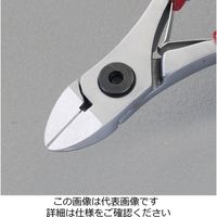 エスコ 130mm 精密用ニッパー(セミフラッシュ/ESD) EA535TB-11 1丁(1本)（直送品）