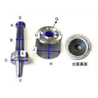 エスコ 7mm ハトメパンチ EA576LD-7 1個（直送品）