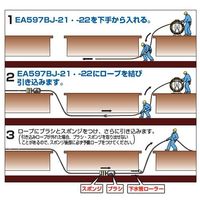 エスコ φ150mm 通線ロッド用ブラシ EA597BJ-53 1個（直送品）