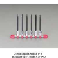 エスコ 3/8”DR/3ー8mm/6個組 [HEX]ビットソケット EA618PV 1セット（直送品）