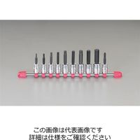 エスコ 3/8”DR/3ー12mm[+]#2/10個組 [HEX]ビットソケット EA618PW 1セット（直送品）