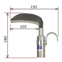 エスコ 刃110mm かずら切鎌 EA650BX-9 1個（直送品）