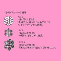 エスコ 6/ 8mmx30m/7x19 ワイヤーロープ(ステンレス製・PVCコート) EA628SN-63 1巻（直送品）