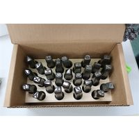 エスコ 15.9mm 数字 刻印セット EA591HR-16 1組（直送品）