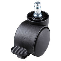 サンワサプライ　手動ストッパー付きキャスター　（直送品）