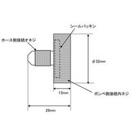 エスコ [R410A] F5/16” 手締チャージグチ EA107HB 1セット(5個)（直送品）
