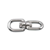 エスコ 690kg/111mm Eye & スイベル(ステンレス製) EA638FH-10 1セット(5個)（直送品）