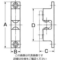 エスコ 42.5mm ボールキャッチ[亜鉛合金] EA951M-11 1セット(10個)（直送品）