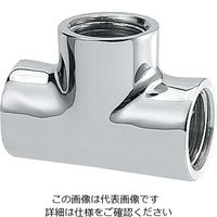 エスコ Rc3/4”xRc1/2” 給水管チーズ(クロムメッキ) EA432MB-20B 1セット(3個)（直送品）