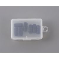 エスコ M3 x 4mm 六角穴付止ねじ(クロメート/19本) EA949MP-304 1セット(380本:19本×20パック)（直送品）