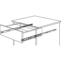 エスコ 350mm 引出しレール(横付用・2本) EA951LK-3 1セット(6本:2本×3組)（直送品）