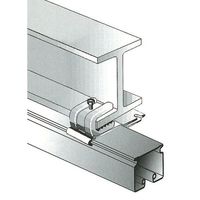 エスコ 25mm 天井ブラケット・グリップ付(40mmレール用) EA970FF-22 1セット(5個)（直送品）