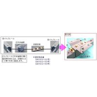 エスコ 3号レール用 取付金具(天井継ぎ受け) EA970CD-13 1セット(4個)（直送品）