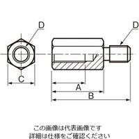 エスコ M12x32mm タイロットボルト EA948DR-21 1セット(4本)（直送品）