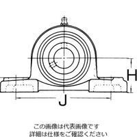 エスコ UCP208/40mm ピロー型ユニット EA966B-8 1セット(2個)（直送品）