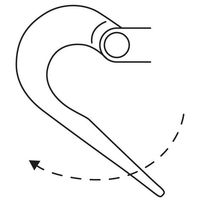 エスコ 67.5mm スイベルスナップシャックル/ステンレス製 EA638FM-1 1セット(5個)（直送品）