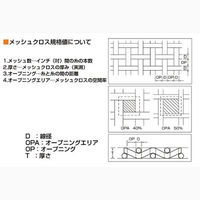 サンプラテック PEメッシュシート(1m) PE140 12604 1枚(1m)（直送品）