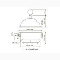 サンプラテック 真空ポリカデシケーター PCー250KG 04706 1台（直送品）