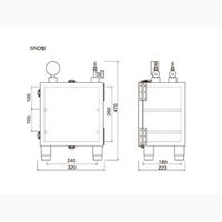 サンプラテック 真空デシケーター SNO型 00390 1台（直送品）