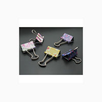 サンプラテック 花柄ダブルクリップ GPー471(10個×10袋) 27129 1組(100個)（直送品）