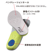 【ナースシューズ/靴】フォーク 富士ゴムナース ワイズナース 690 ホワイト 23.5cm 1足