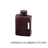 東栄 角型瓶(HDPE製) 褐色 2000mL 583460 1本 1-1779-05（直送品）