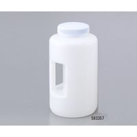 東栄 ハンドル付広口瓶 丸型 HDPE製 583357 1本 1-1780-01（直送品）
