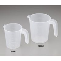 日本メデカルサイエンス 計量カップ 500mL スペースレス 1-2922-01 1個（直送品）