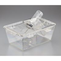 シナノ製作所 マウス飼育ケージ 225×338×140mm SN-802 1式 1-3352-03（直送品）