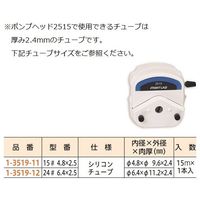 アズワン チュービングポンプ用ポンプヘッド(フロントラボ) シングルレバーダウン式(2.4mm用) 2515 1個 1-3519-16（直送品）