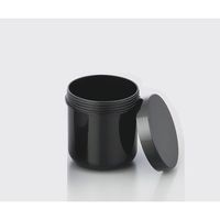 馬野化学容器 UG軟膏壺 (黒・遮光) 125mL 50個 1-6137-03 1箱(50個)（直送品）