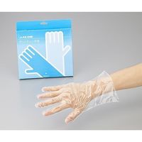 アズワン ポリエチレン手袋 薄手 L 100枚入 2-4972-01 1箱(100枚)（直送品）