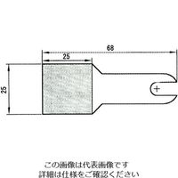 エスコ 68x25x0.60mm/ #140 ダイヤモンド鑢(平面・薄刃) EA826VL-34 1個（直送品）
