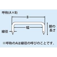 エスコ 6x120mm かすがい(溝加工付/100本) EA945VK-12 1セット(300本:100本×3袋)（直送品）