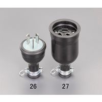 エスコ AC250V/30A 防水型プラグ(3P) EA940BH-26 1セット(3個)（直送品）