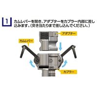 エスコ 3 ” ホース用プラグ(ポリプロピレン製) EA462BN-30 1個（直送品）