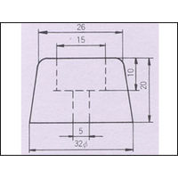 コクゴ ゴム脚 ワッシャー入 100ヶ入 K-3220 1袋（100ヶ） 05-041-18（直送品）
