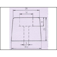 コクゴ ゴム脚 ワッシャーなし 100ヶ入 K-3225 1袋（100ヶ） 05-042-19（直送品）