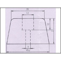 コクゴ ゴム脚 ワッシャーなし 100ヶ入 K-45 1袋（100ヶ） 05-042-25（直送品）