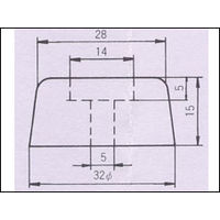 コクゴ ゴム脚 ワッシャーなし 100ヶ入 K-3215 1袋（100ヶ） 05-042-17（直送品）