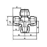 コクゴ チューブフィッティング 30ー3UXーC 1個 03-032-01（直送品）